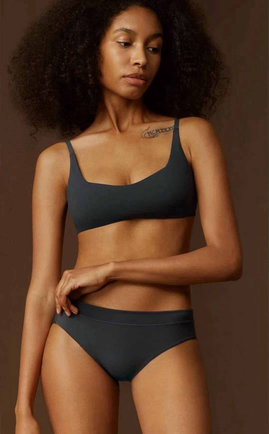 Vintage ½ Cup Wireless Bra with Built-in Padded Inserts